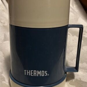 Thermos Brand blue wide mouth 2 cup capacity